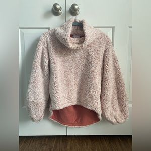 Lululemon Warm Restore Sherpa Pullover in Pink LIKE NEW